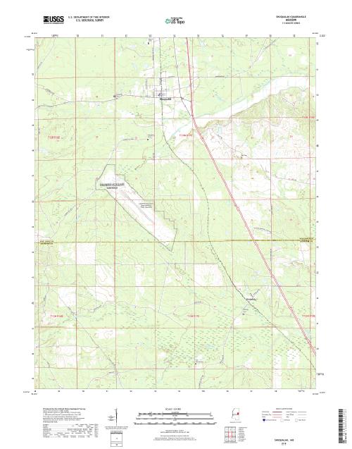 MyTopo Shuqualak, Mississippi USGS Quad Topo Map