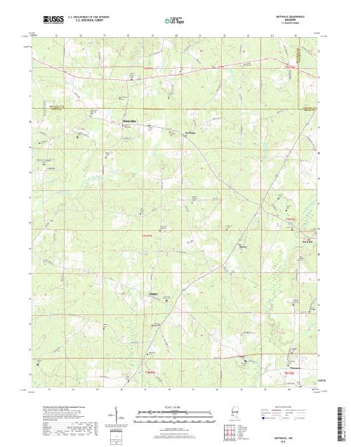 MyTopo Smithdale, Mississippi USGS Quad Topo Map