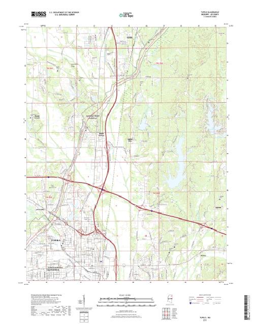 MyTopo Tupelo, Mississippi USGS Quad Topo Map