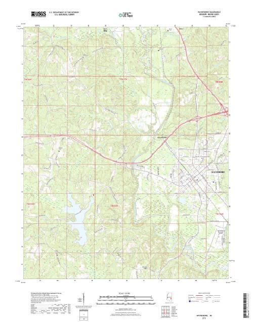 MyTopo Waynesboro, Mississippi USGS Quad Topo Map