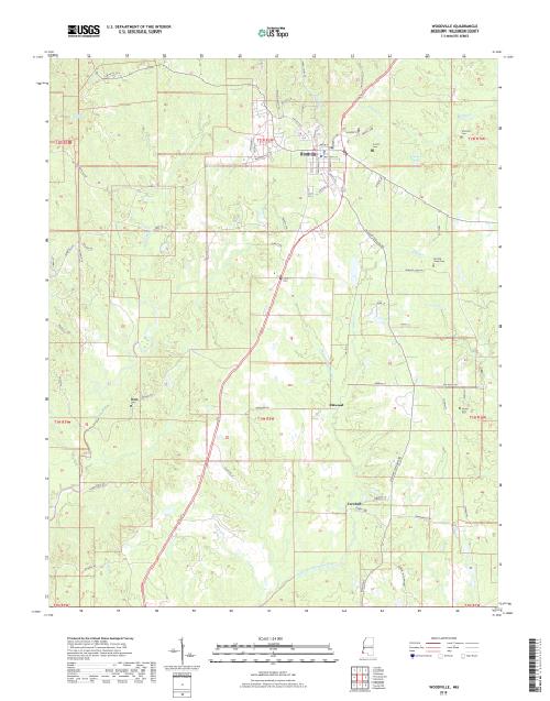MyTopo Woodville, Mississippi USGS Quad Topo Map