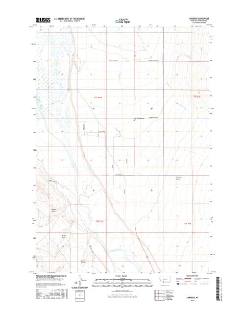 MyTopo Cameron, Montana USGS Quad Topo Map