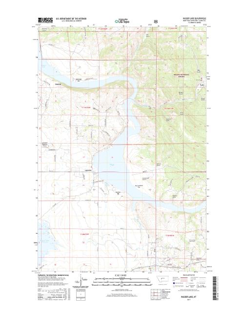 MyTopo Hauser Lake, Montana USGS Quad Topo Map