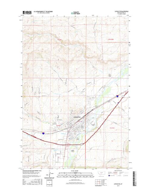 MyTopo Livingston, Montana USGS Quad Topo Map