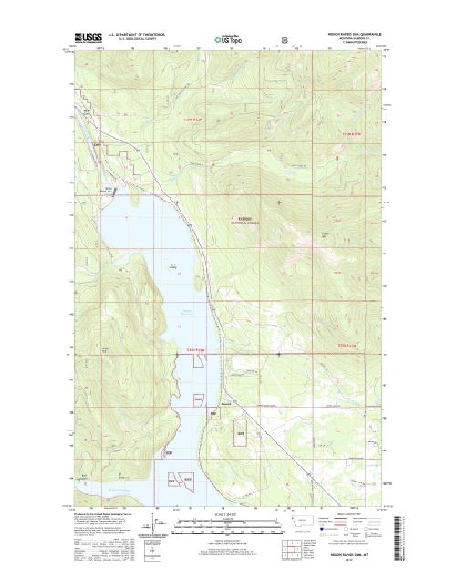 MyTopo Noxon Rapids Dam, Montana USGS Quad Topo Map