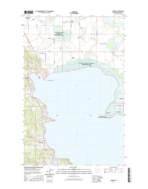 MyTopo Somers, Montana USGS Quad Topo Map