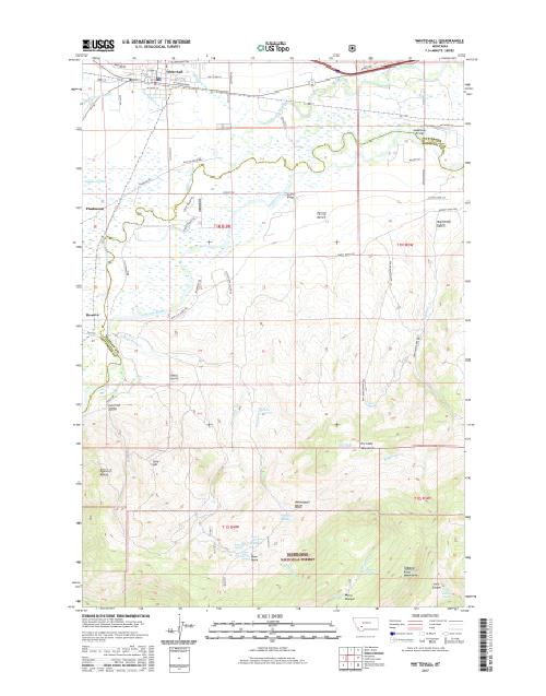 MyTopo Whitehall, Montana USGS Quad Topo Map