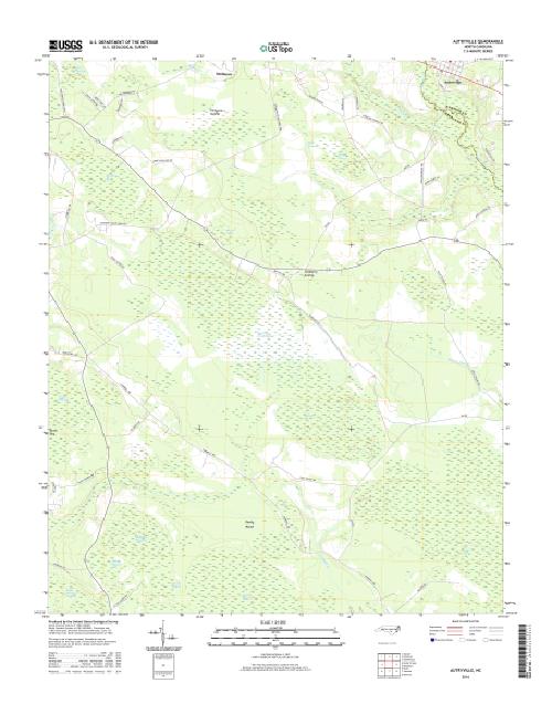 MyTopo Autryville, North Carolina USGS Quad Topo Map