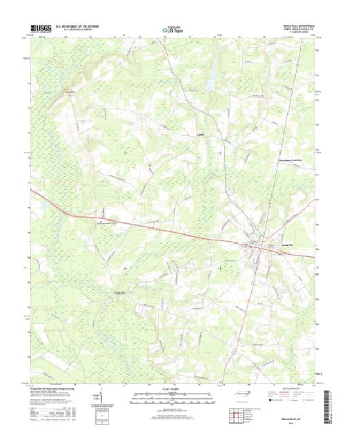 MyTopo Beulaville, North Carolina USGS Quad Topo Map