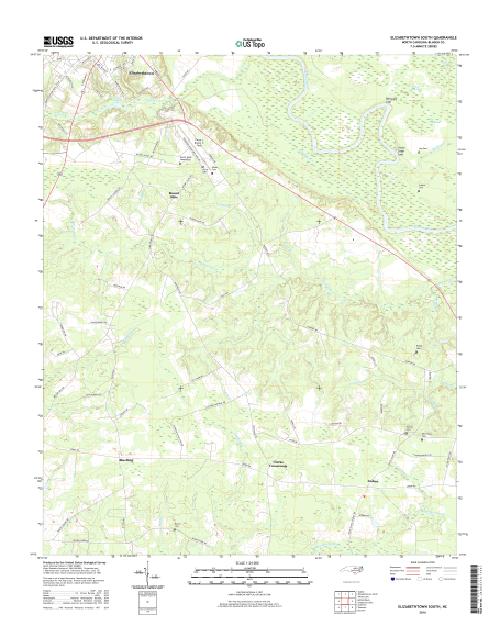 MyTopo Elizabethtown South, North Carolina USGS Quad Topo Map