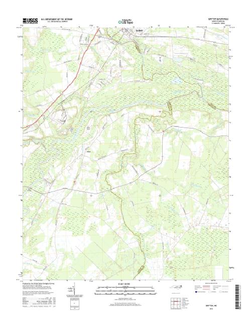 MyTopo Grifton, North Carolina USGS Quad Topo Map
