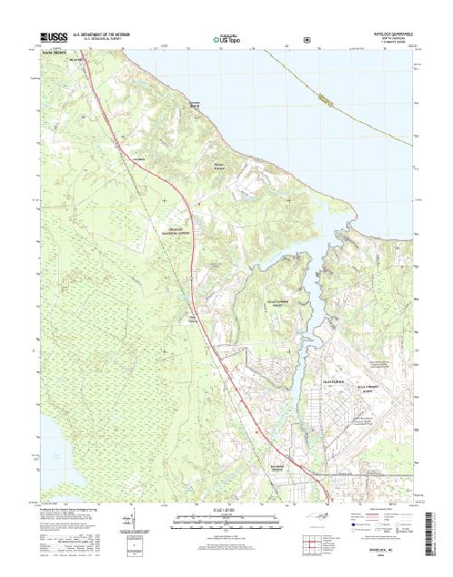 MyTopo Havelock, North Carolina USGS Quad Topo Map