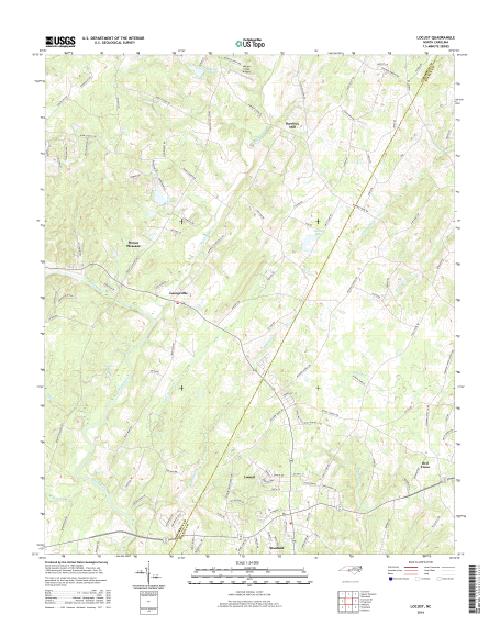 MyTopo Locust, North Carolina USGS Quad Topo Map