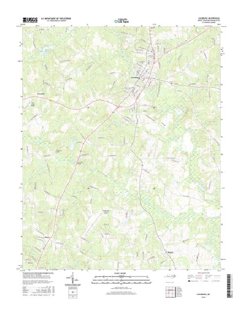 MyTopo Louisburg, North Carolina USGS Quad Topo Map