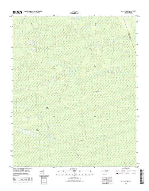 MyTopo Maple Hill SW, North Carolina USGS Quad Topo Map