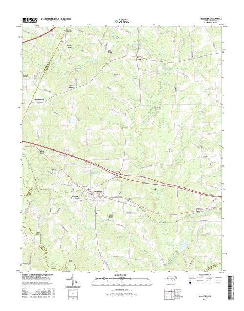 MyTopo Middlesex, North Carolina USGS Quad Topo Map