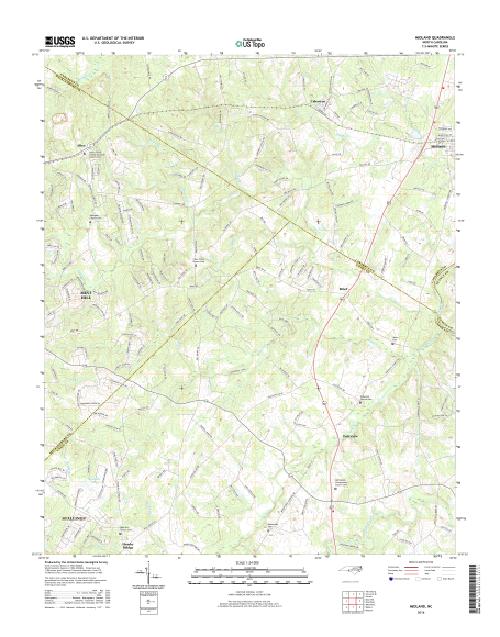 MyTopo Midland, North Carolina USGS Quad Topo Map