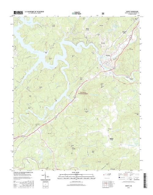 MyTopo Murphy, North Carolina USGS Quad Topo Map