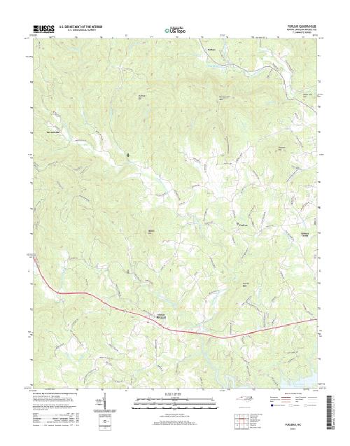 MyTopo Purlear, North Carolina USGS Quad Topo Map
