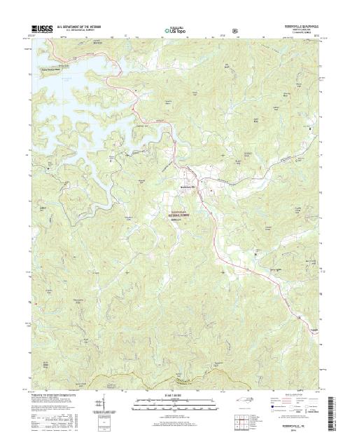 MyTopo Robbinsville, North Carolina USGS Quad Topo Map
