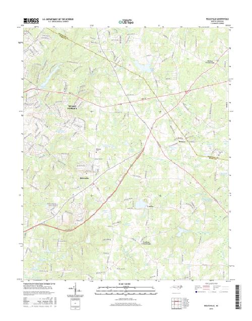 MyTopo Rolesville, North Carolina USGS Quad Topo Map