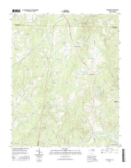 MyTopo Rougemont, North Carolina USGS Quad Topo Map