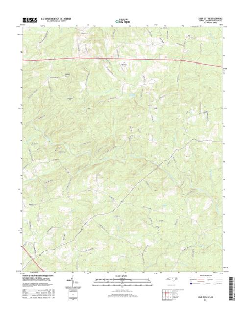 MyTopo Siler City NE, North Carolina USGS Quad Topo Map