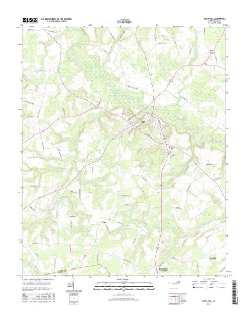 MyTopo Snow Hill, North Carolina USGS Quad Topo Map