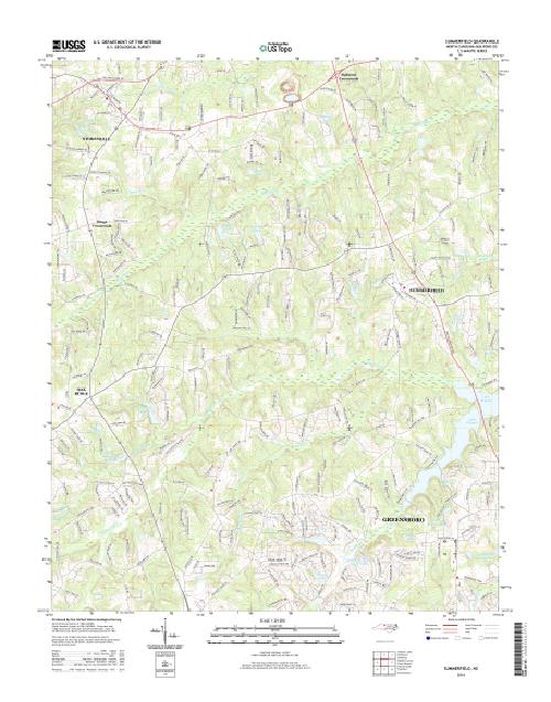 MyTopo Summerfield, North Carolina USGS Quad Topo Map