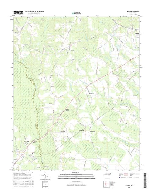 MyTopo Wagram, North Carolina USGS Quad Topo Map