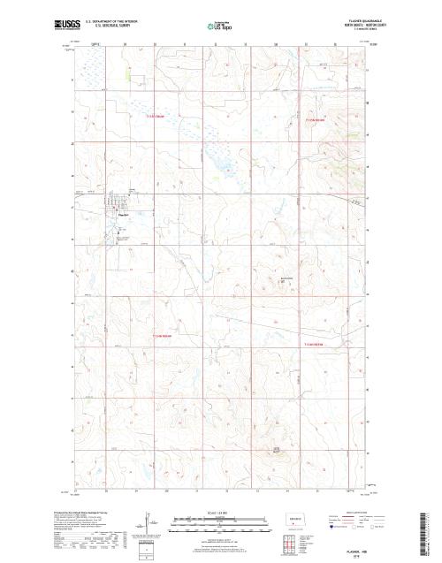 MyTopo Flasher, North Dakota USGS Quad Topo Map