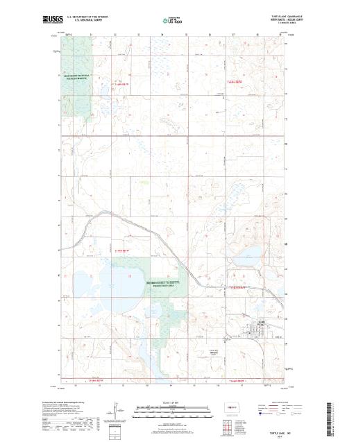 MyTopo Turtle Lake, North Dakota USGS Quad Topo Map