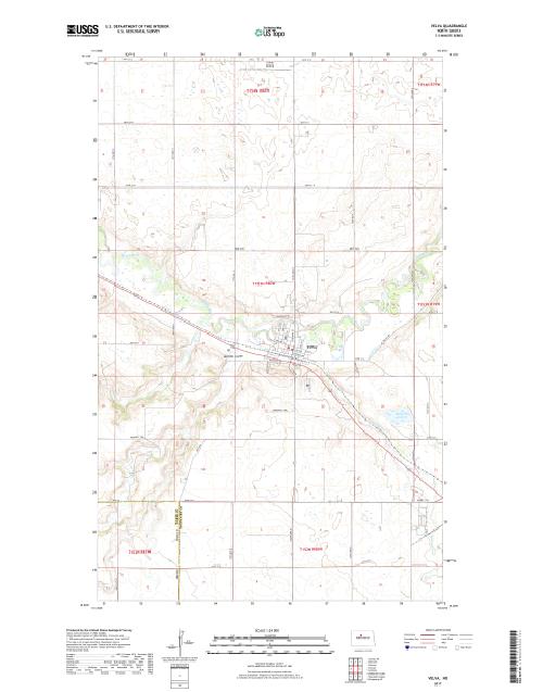 MyTopo Velva, North Dakota USGS Quad Topo Map