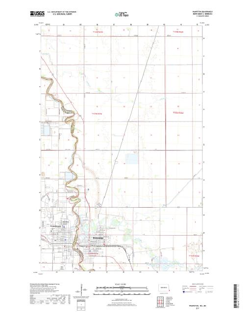 MyTopo Wahpeton, North Dakota USGS Quad Topo Map