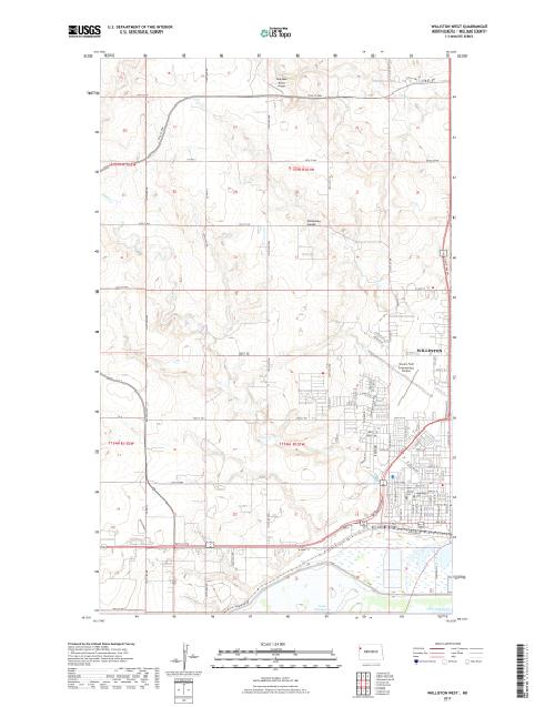 MyTopo Williston West, North Dakota USGS Quad Topo Map