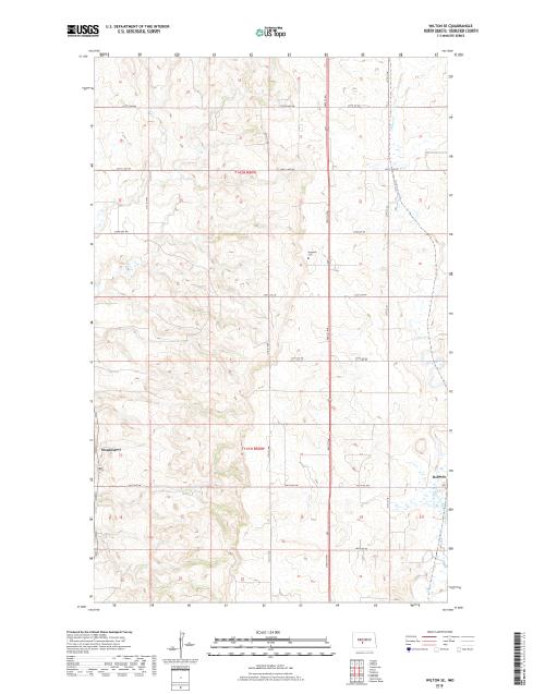 MyTopo Wilton SE, North Dakota USGS Quad Topo Map