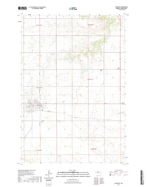 MyTopo Ainsworth, Nebraska USGS Quad Topo Map