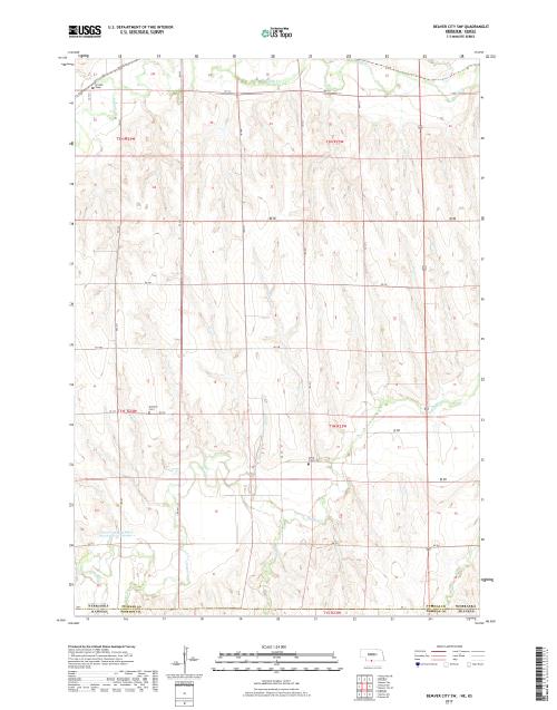 MyTopo Beaver City SW, Nebraska USGS Quad Topo Map