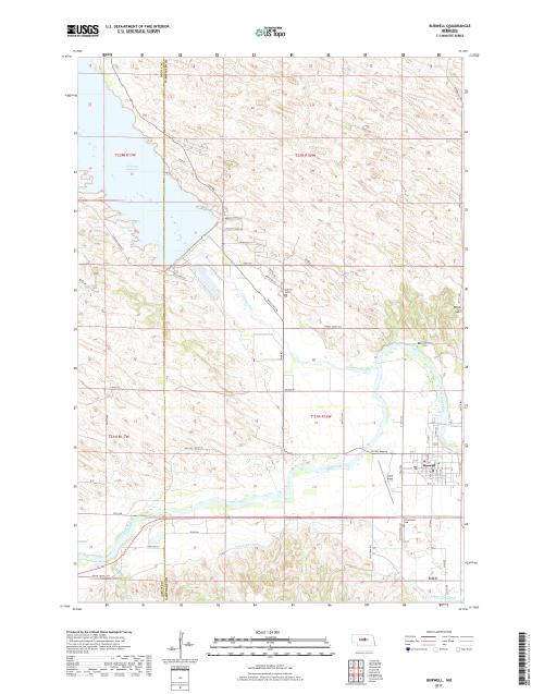 MyTopo Burwell, Nebraska USGS Quad Topo Map