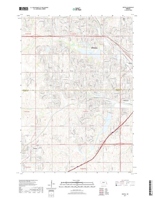 MyTopo Gretna, Nebraska USGS Quad Topo Map