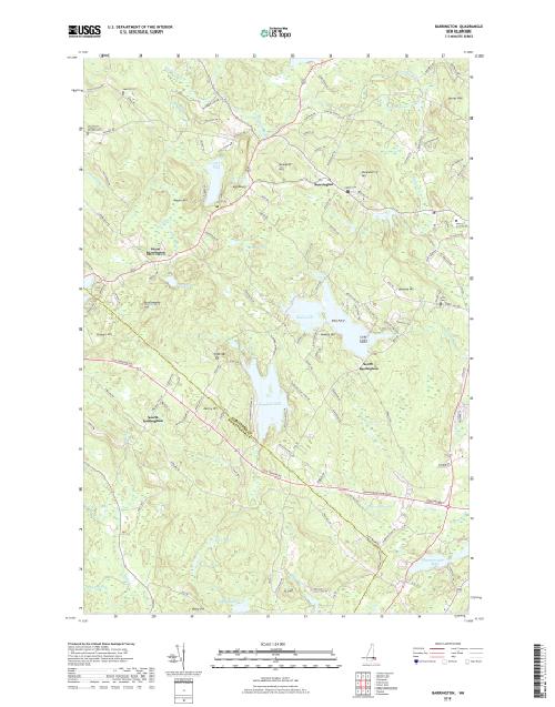 MyTopo Barrington, New Hampshire USGS Quad Topo Map