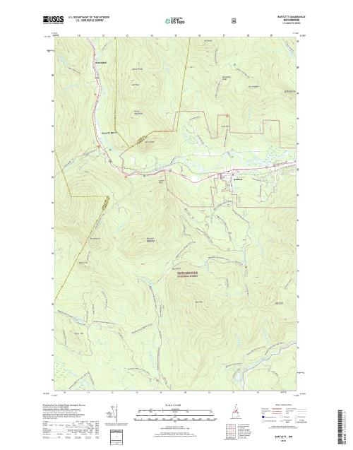 MyTopo Bartlett, New Hampshire USGS Quad Topo Map