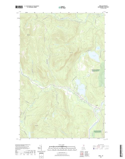 MyTopo Errol, New Hampshire USGS Quad Topo Map