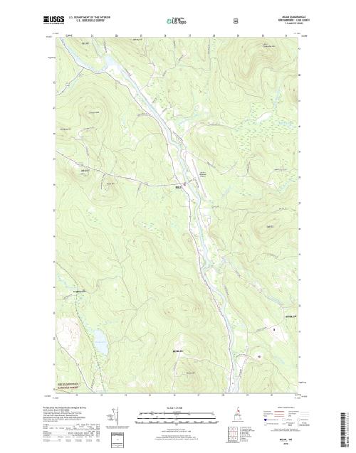 MyTopo Milan, New Hampshire USGS Quad Topo Map
