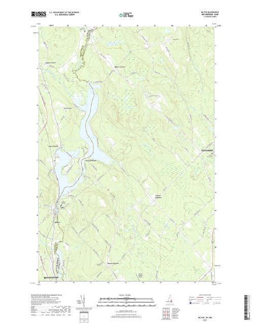 MyTopo Milton, New Hampshire USGS Quad Topo Map