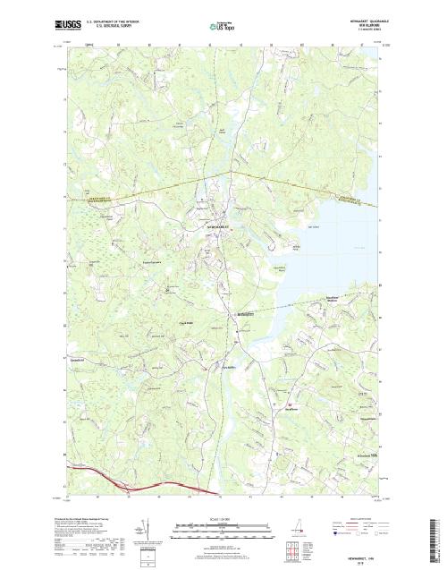MyTopo Newmarket, New Hampshire USGS Quad Topo Map