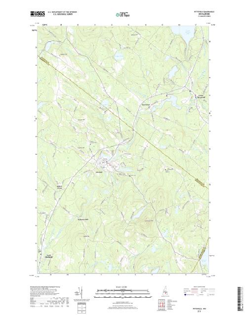 MyTopo Pittsfield, New Hampshire USGS Quad Topo Map