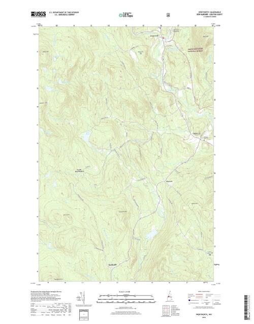 MyTopo Wentworth, New Hampshire USGS Quad Topo Map