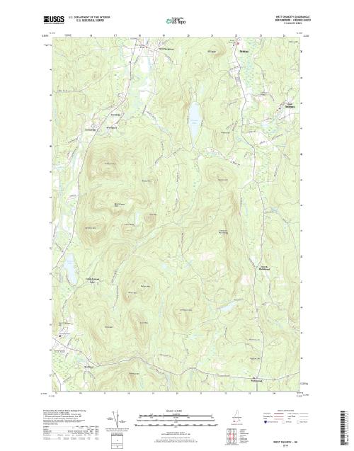 MyTopo West Swanzey, New Hampshire USGS Quad Topo Map