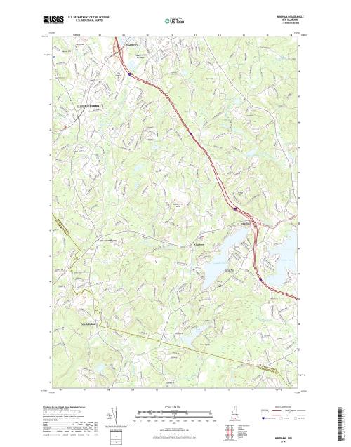 MyTopo Windham, New Hampshire USGS Quad Topo Map
